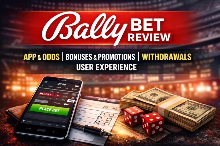 Bally Bet sportsbook review covering app use, odds, bonuses, and withdrawals