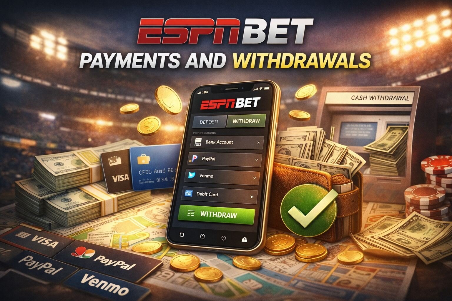 ESPN Bet Review 2026: What Most Users Don’t Realise Until Later 3 ESPN Bet withdrawal process showing payment methods, verification checks, and payout timing