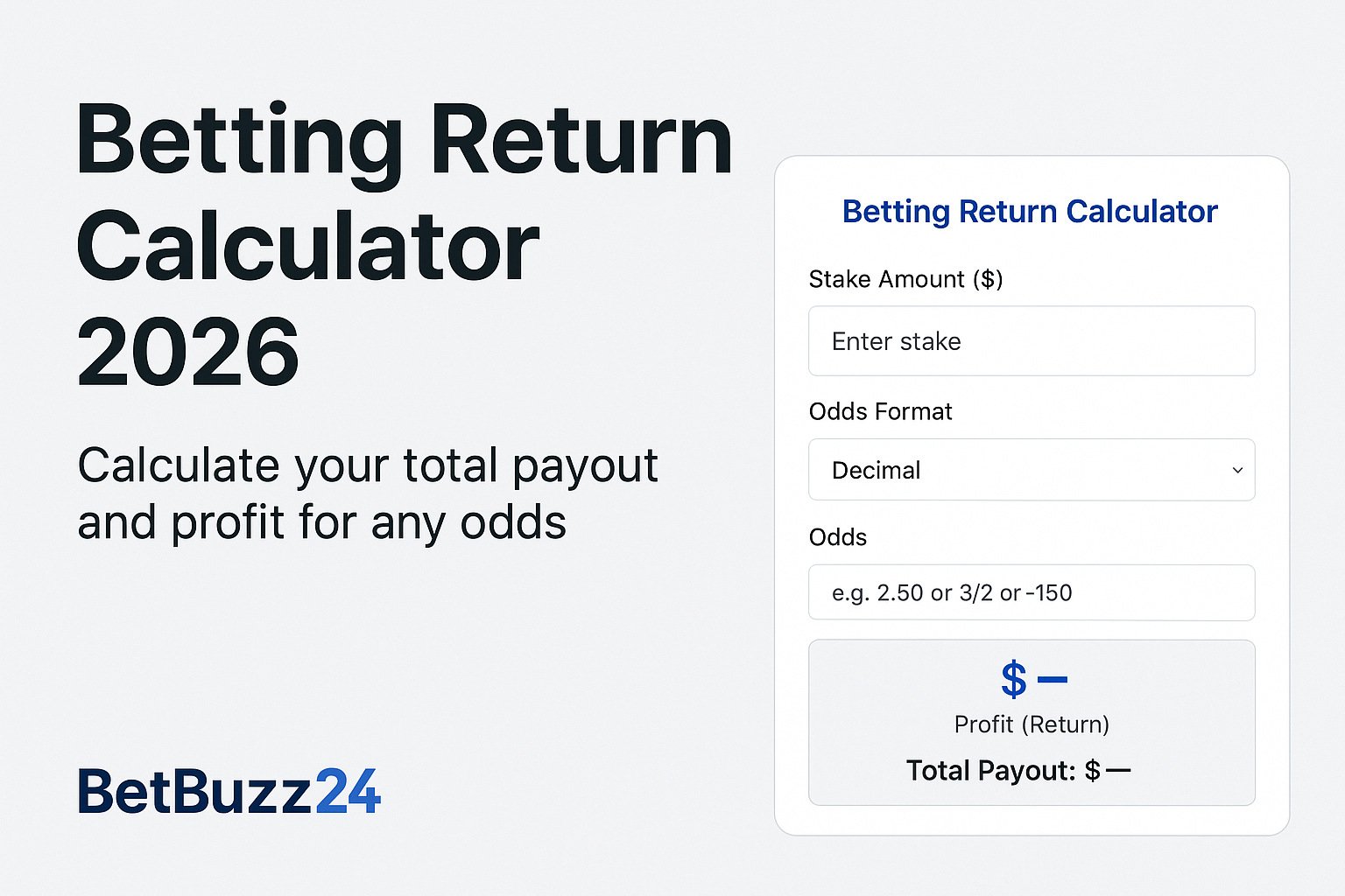 Betting Return Calculator