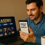 User Rating Casino Website and App Quality on Smartphone