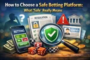 how to choose a safe betting platform, highlighting withdrawals, verification, regulation, and player safety checks
