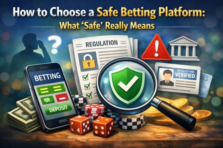 how to choose a safe betting platform, highlighting withdrawals, verification, regulation, and player safety checks