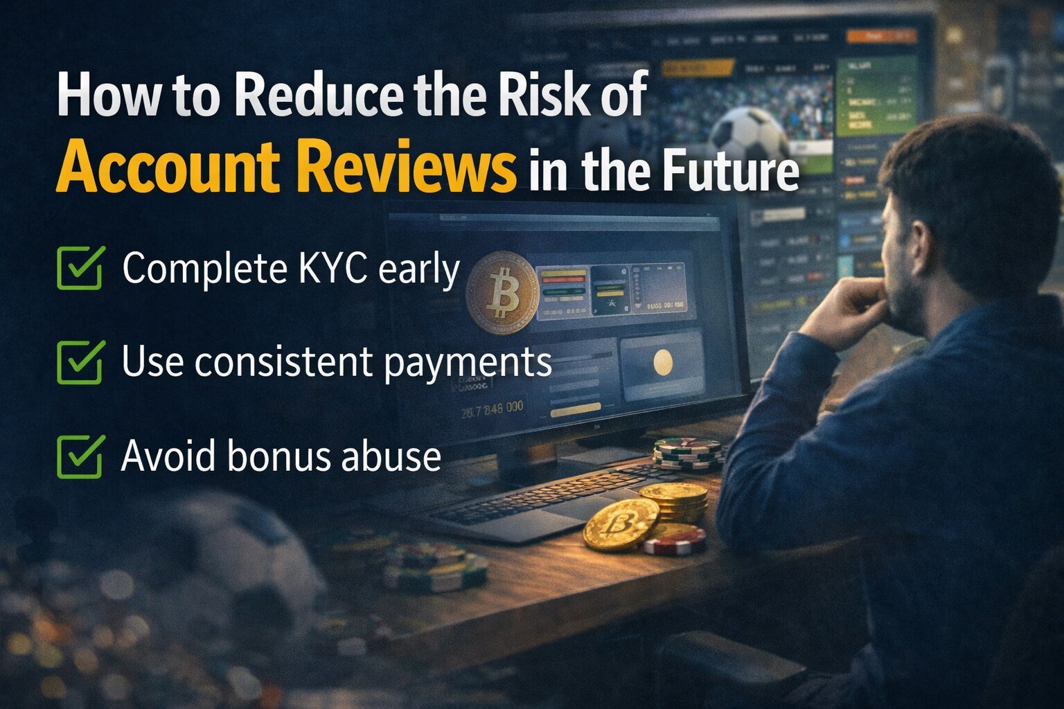 tips to reduce account under review issues on betting and crypto gambling sites