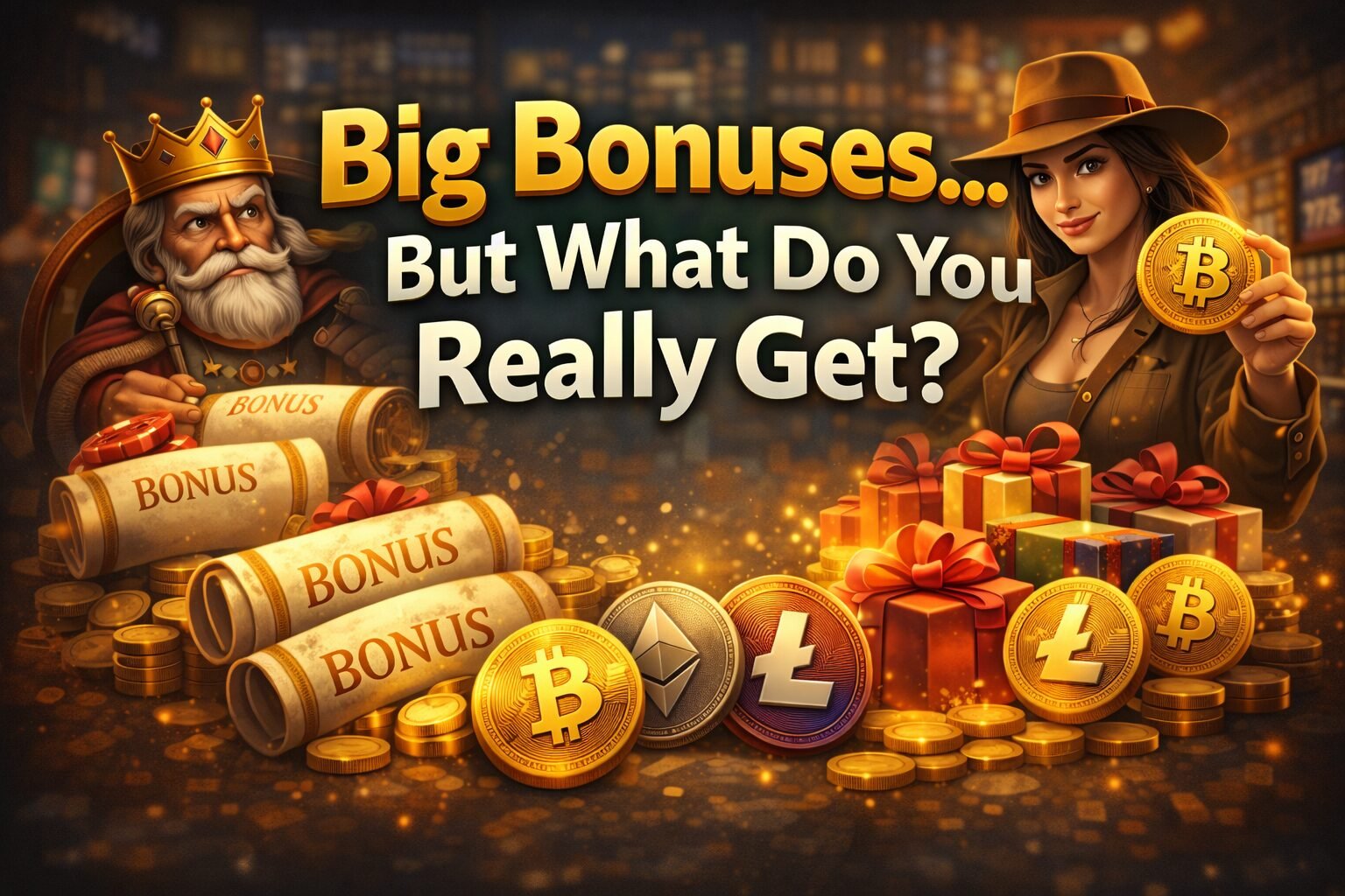 BitKingz Casino bonus comparison showing advertised offers versus real payout limits