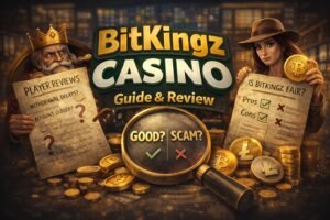 BitKingz Casino review showing analysis of safety, bonuses, withdrawals, and player complaints