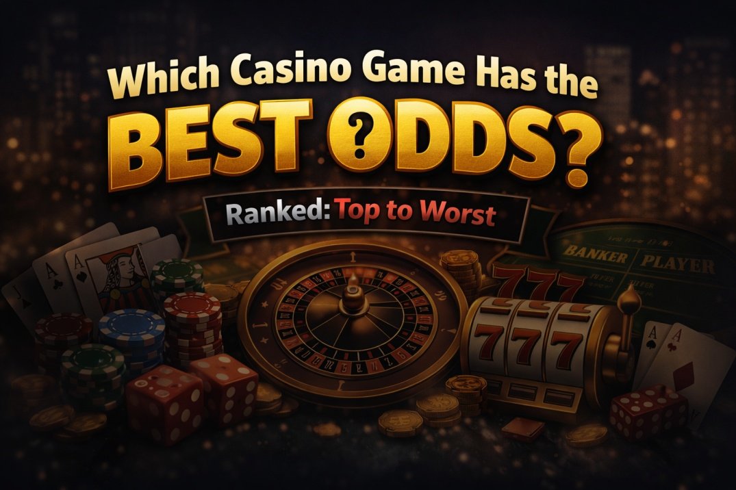 Casino games with the best odds ranked from highest to lowest house edge