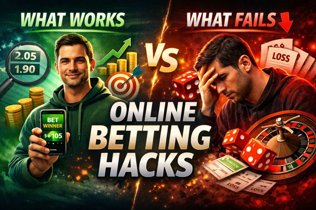 Online betting hacks comparison showing what works vs what fails in betting strategies