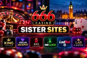 666 Casino sister sites including King Casino, Dream Jackpot, Red Casino, Mr Luck, LadBet and Lad Casino