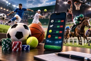 AK Bets review showing online sports betting across football, horse racing, tennis and basketball