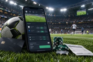 Bet442 review showing football betting on a mobile sportsbook app