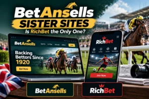 BetAnsells sister sites showing RichBet as the connected UK betting brand