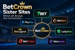 BetCrown sister sites and connected UK betting brands including 7Bet, BetNero, LuckyMate and BetLegend