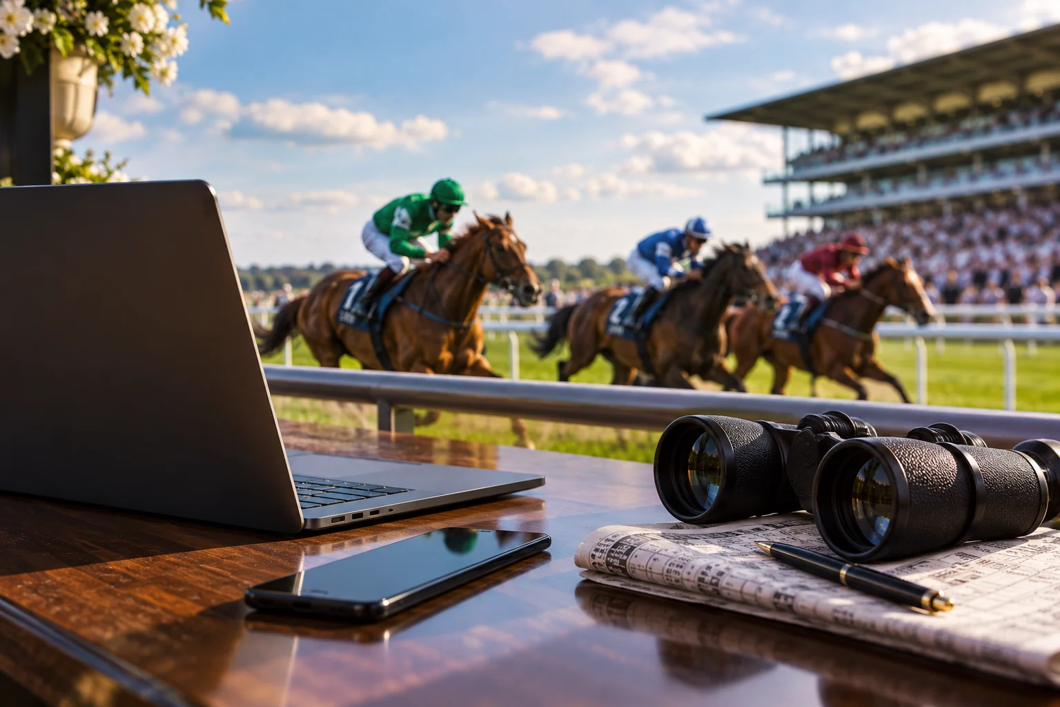 Geoff Banks review with horse racing and online betting setup