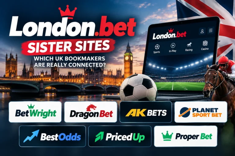 London.bet sister sites and connected UK bookmakers including BetWright, DragonBet and AK Bets