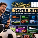 William Hill sister sites including 888sport, 888casino, 888poker, Mr Green, William Hill Vegas and Winner
